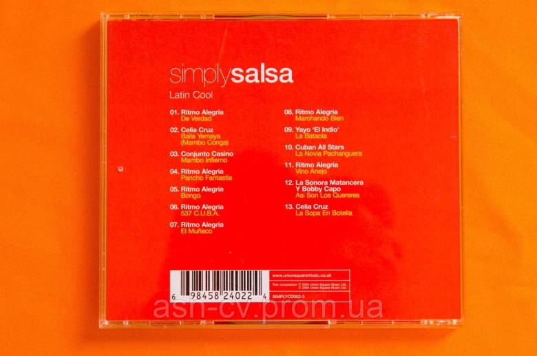 Музичний диск CD. SIMPLY SALSA - Latin Cool - фото фото фото 1