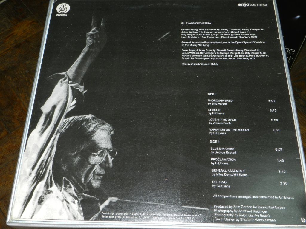 LP  Gil Evans Orchestra - Blues in Orbit - фото фото фото 3