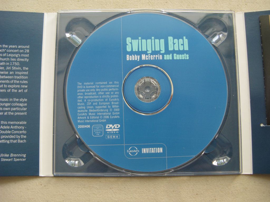 DVD Джаз. Bobby McFerrin. Swinging Bach. 2000. - фото фото фото 4