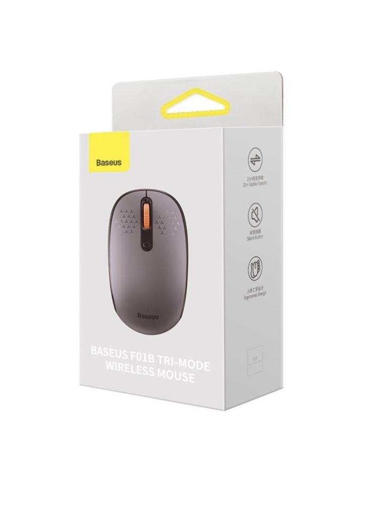Бездротова миша Baseus F01B Tri-Mode   (Bluetooth + 2.4G) Безшумна - фото фото фото 5