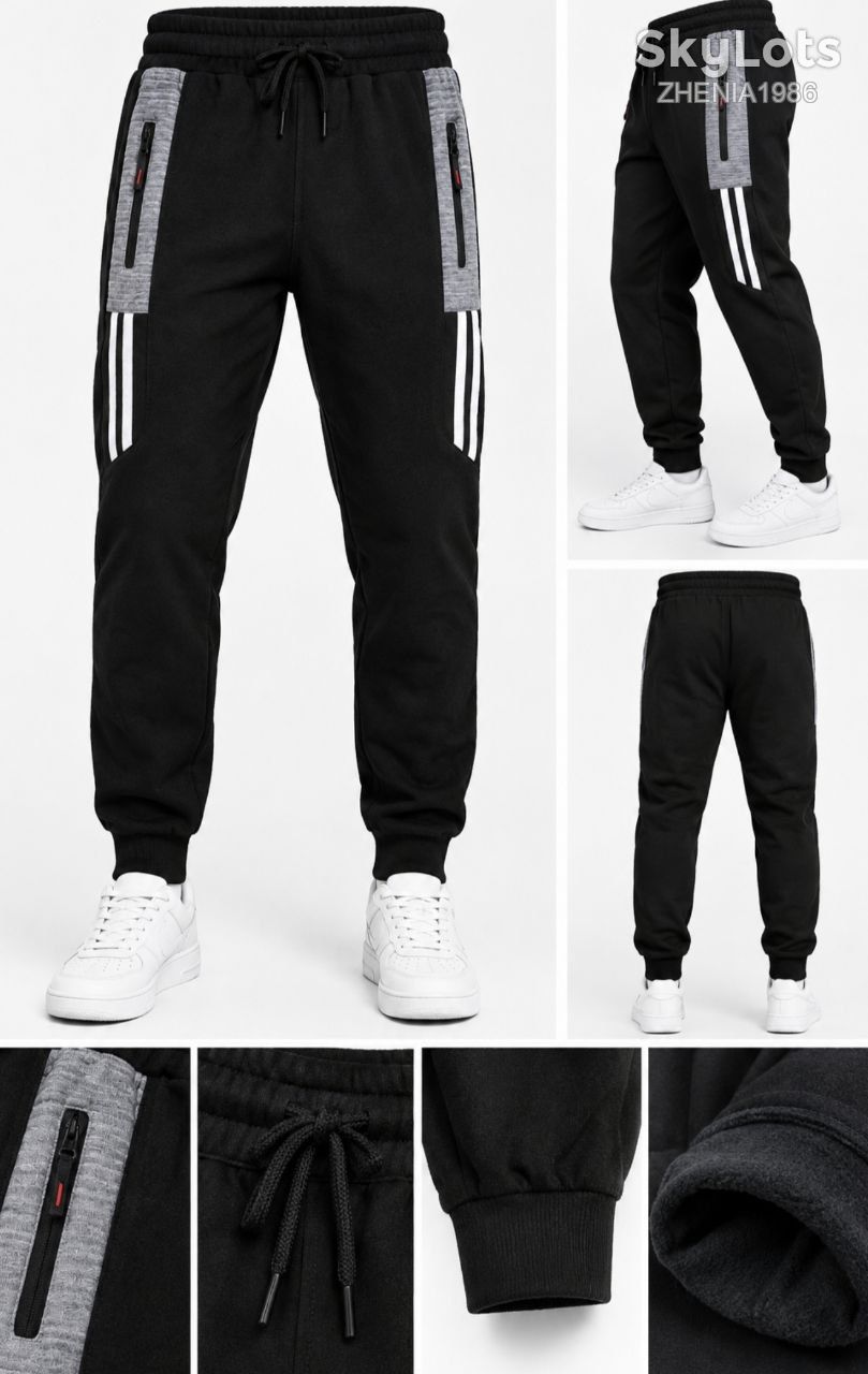 Мужские спортивные штаны на флисе       ( XL,3XL размер на ВЫБОР ) - фото фото фото 1