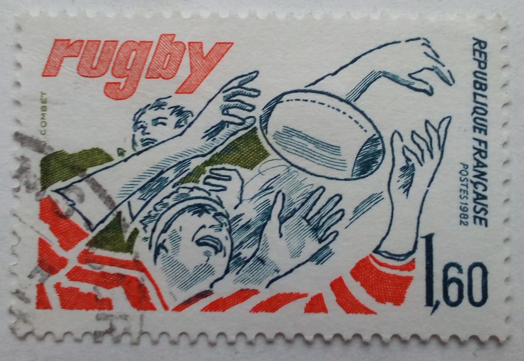 Франция 1982 Регби, гашеная  (КЦ = 1 евро) - фото фото фото 0