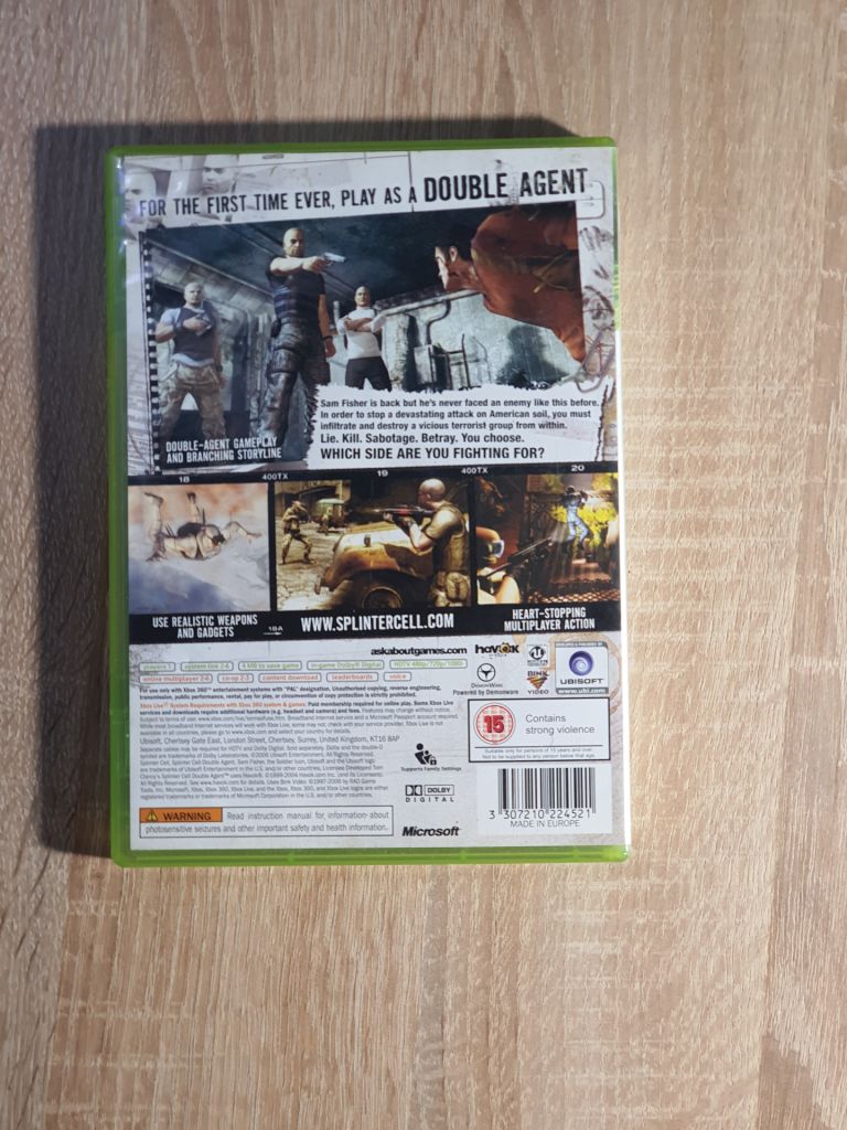 Диск xbox 360 Tom Clancy's Splinter cell Double agent - фото фото фото 2