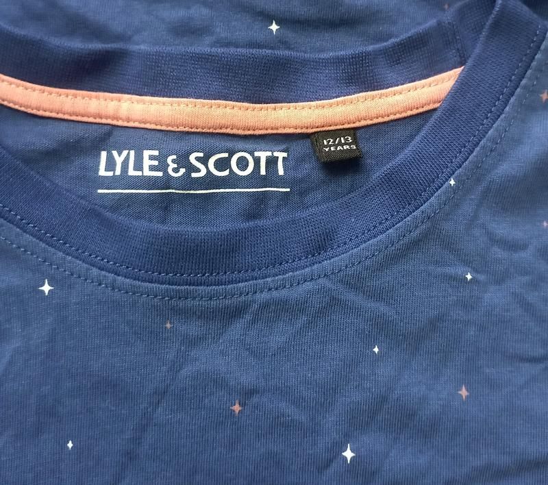 Синя футболка lyle&amp; scott на хлопчика 12-13 років - фото фото фото 7