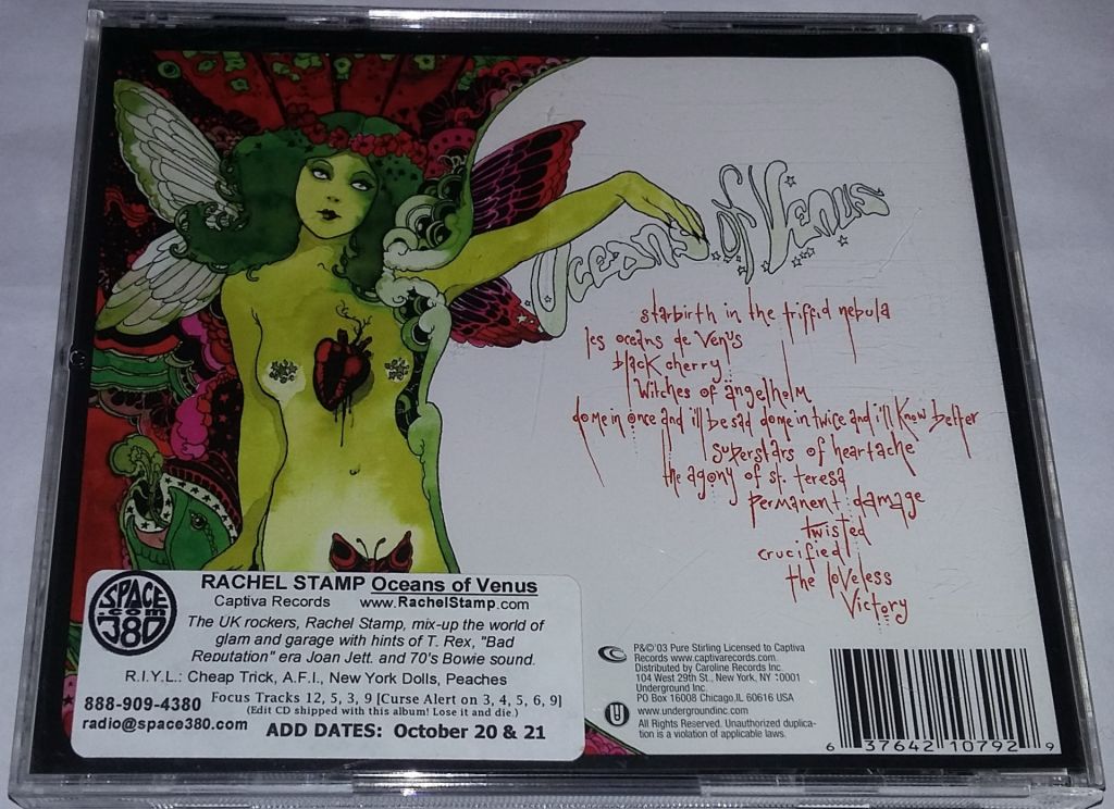 RACHEL STAMP Oceans Of Venus CD US - фото фото фото 2