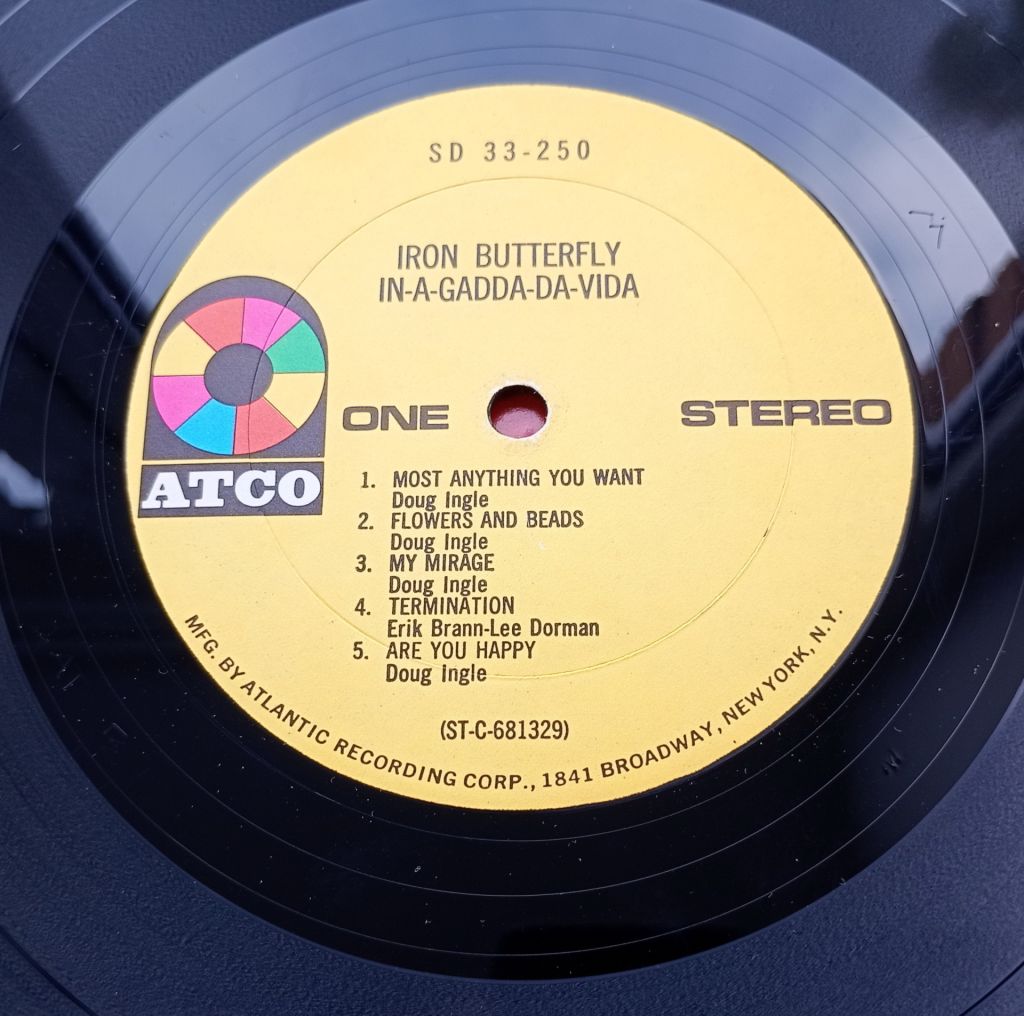 IRON BUTTERFLY In-A-Gadda-Da-Vida LP VG/VG++ - фото фото фото 2