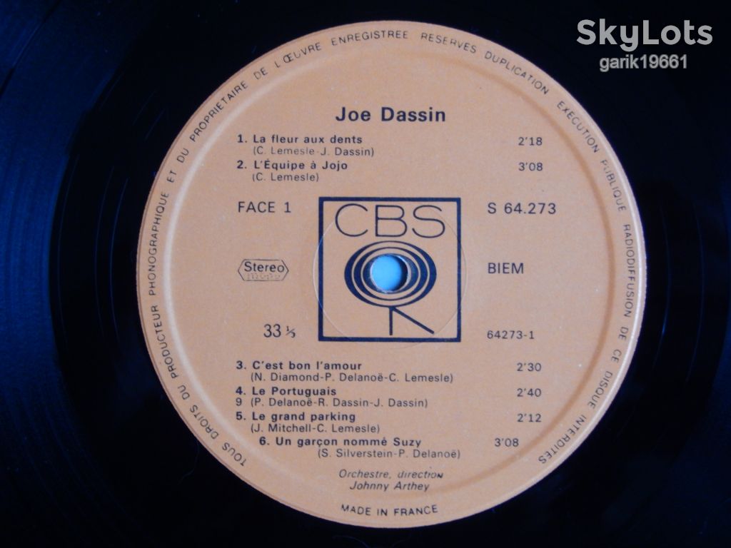 Joe Dassin – Joe Dassin   (CBS ‎– S 64273, France) EX+/EX+ - фото фото фото 3