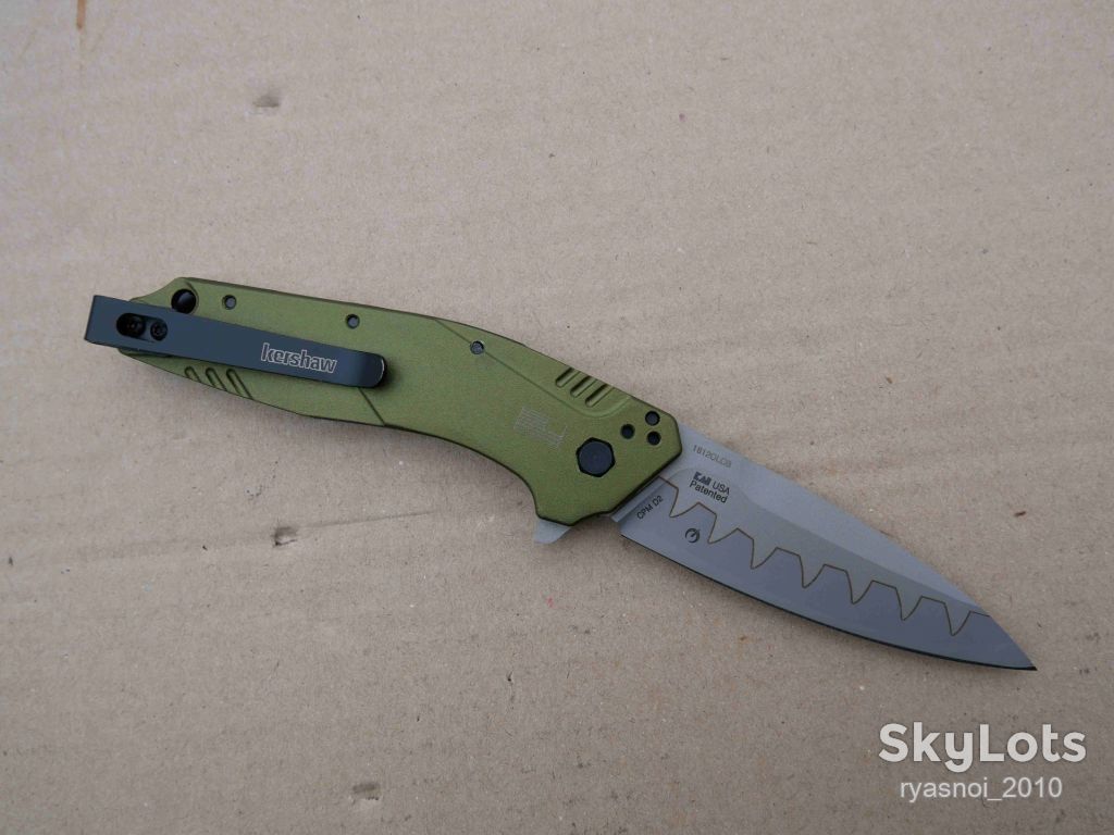 Kersh Dividend 1812OLCB, D2, Aluminum, Replica, Assisted SpeedSafe®, OEM, EDC, Liner Lock - фото фото фото 13