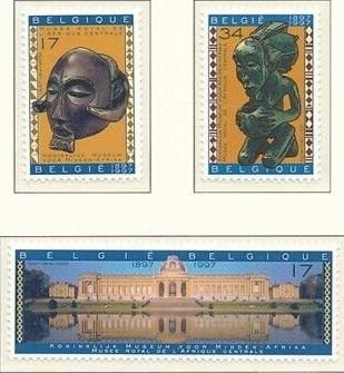 Бельгия Африканские маски Музей 1997 MNH - фото фото фото 0