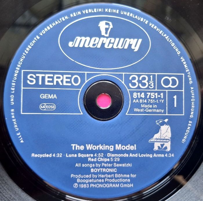Boytronic - The Working Model - 1983.  (LP). 12. Vinyl. Пластинка. Germany. - фото фото фото 4
