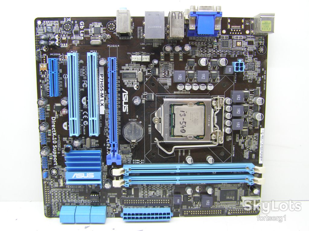 Материнская плата Asus P7H55-M LX                (s1156, H55, PCI-Ex16)+Core i3-540 - фото фото фото 0