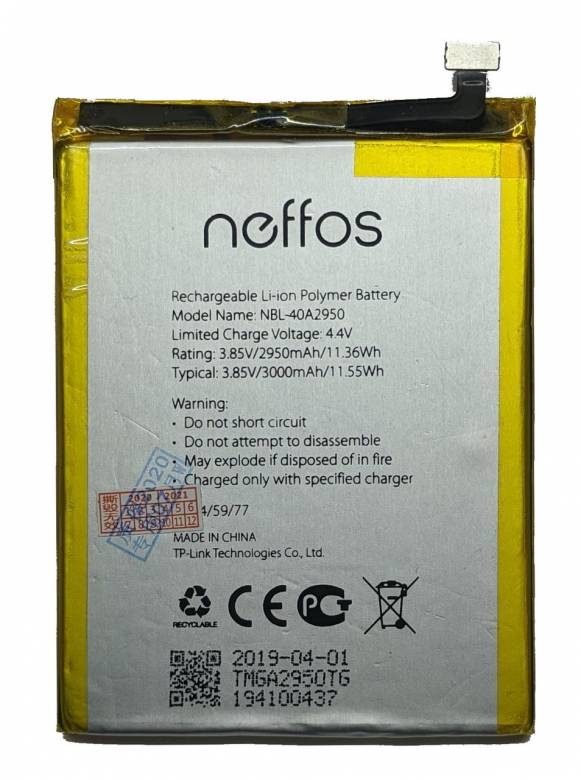 TP-Link Neffos C9 Max TP7062 NBL-40A2950 Аккумулятор Батарея - фото фото фото 0