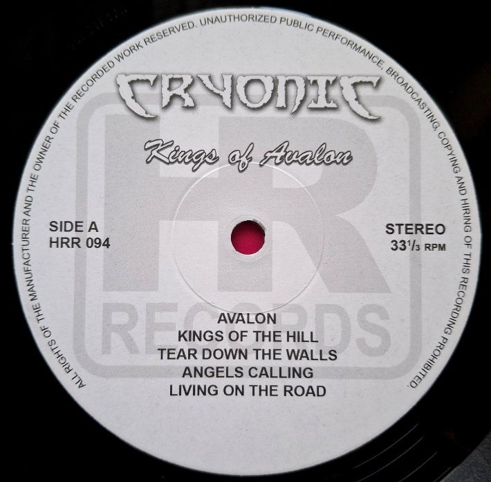 Cryonic - Kings Of Avalon - 2010.  (LP). 12. Vinyl. Пластинка. Germany. Rare. - фото фото фото 4