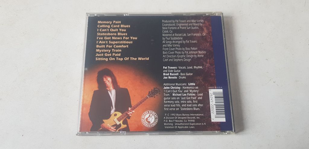 Pat Travers Blues Tracks CD фірмовий - фото фото фото 1