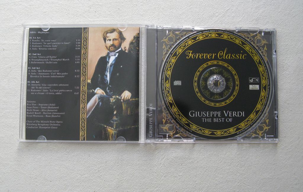 CD Классика. Verdi Giuseppe/ The Best of. Forever Classic. - фото фото фото 1