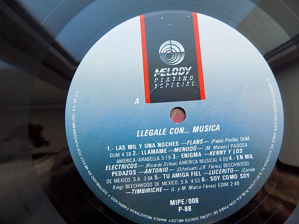 Виниловая пластинка Llegale Con ... Musica Пр-во Мексика - фото фото фото 3
