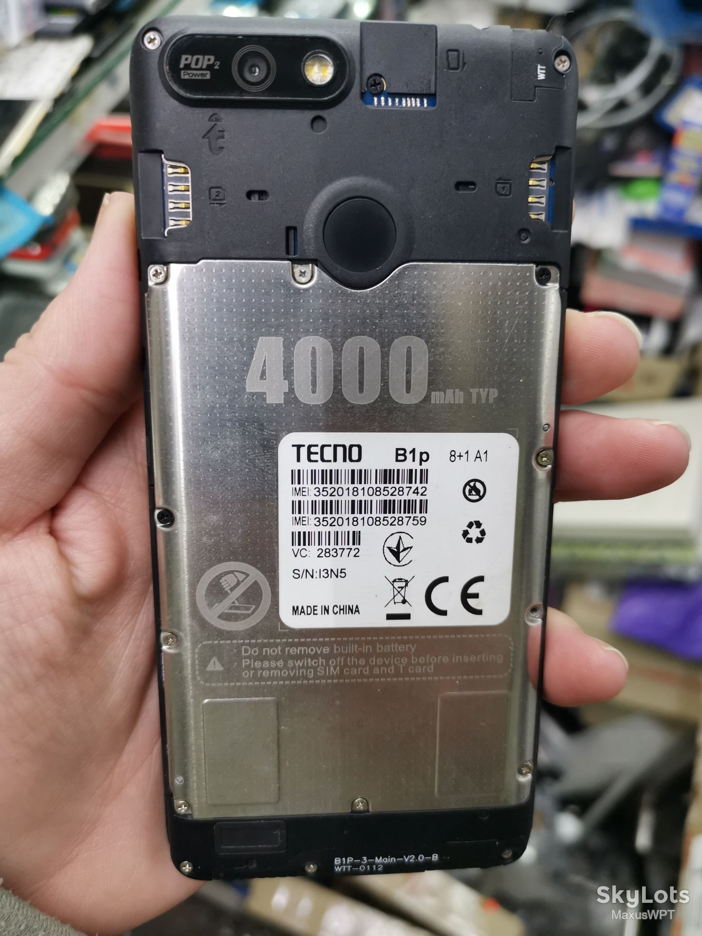 #1571 sklad Tecno pop 2 power b1p black - фото фото фото 2