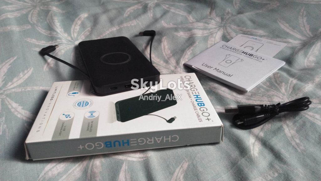 Amazon! Безпровідна зарядка Power Bank ChargeHubGo+  (QI зарядное устройство) - фото фото фото 5