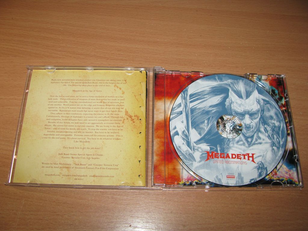 MEGADETH - United Abominations  (2007 Roadrunner 1st press EU) - фото фото фото 1