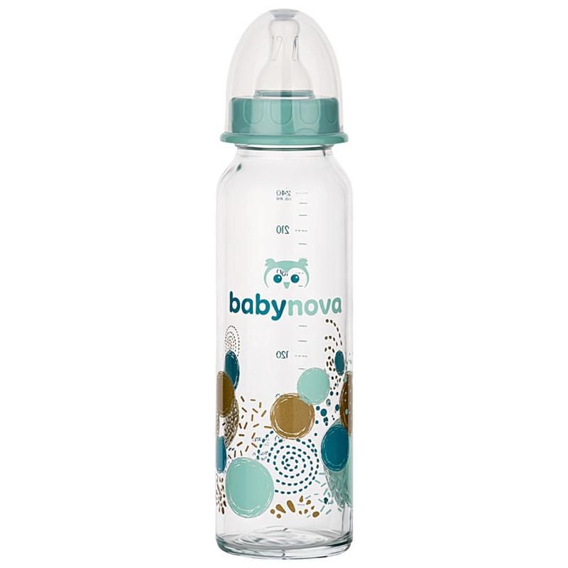 Пляшечка для годування baby-nova  (бебі нова) склянна - фото фото фото 0