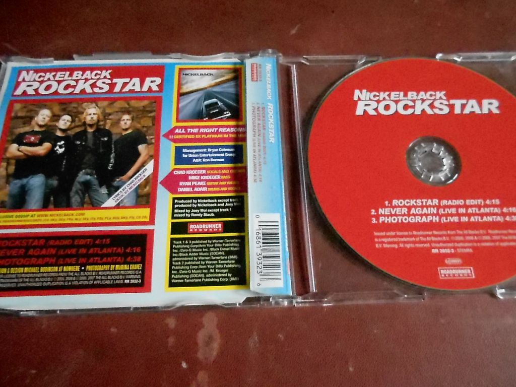Nickelback Rockstar CD фирменный - фото фото фото 2