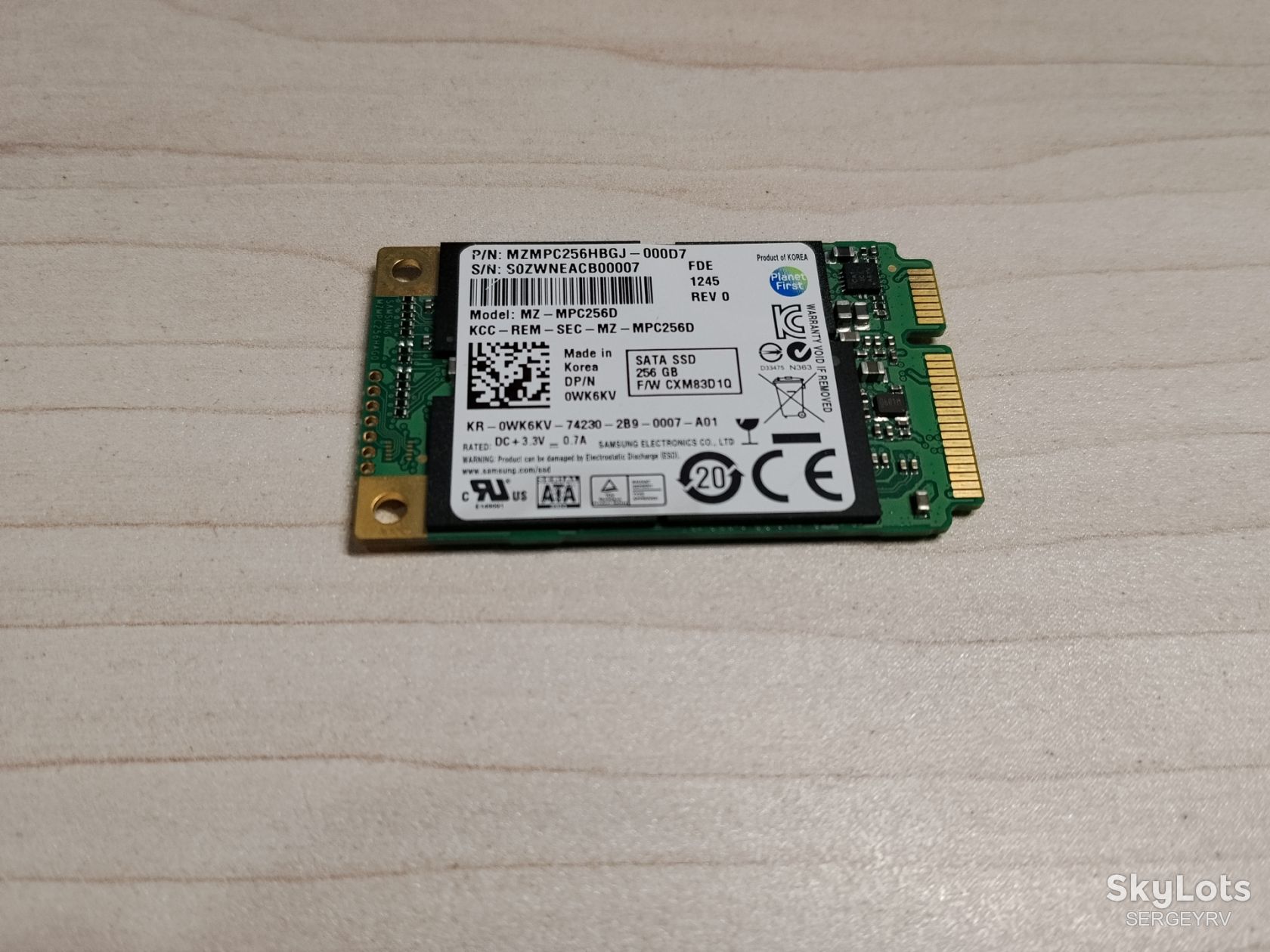 SSD накопичувач SAMSUNG SSD PM830 FDE 256GB msata - фото фото фото 0