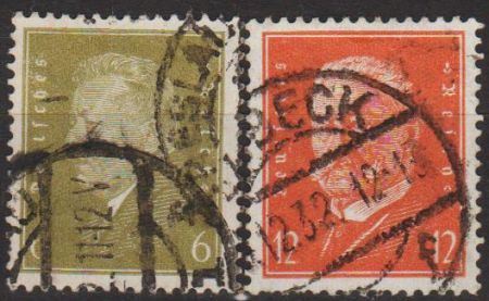1932 - Німеччина - Стандарт - Президенти Mi.465-66 _1,80 € - фото фото фото 0
