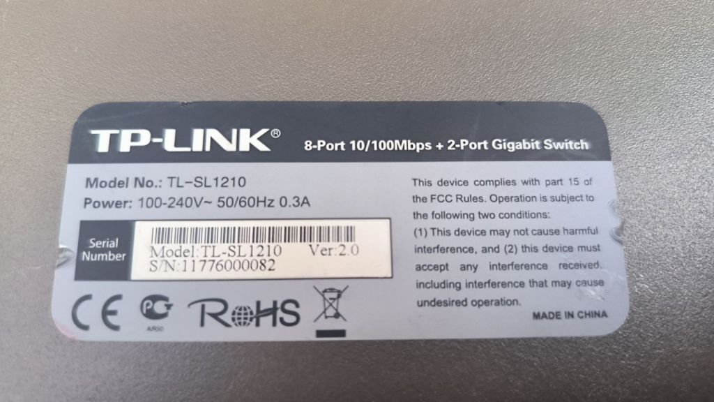 Комутатор TP-LINK TL-SL1210 - фото фото фото 3