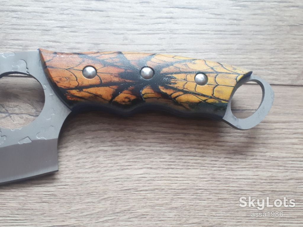 Кухонний ніж-сокира  (cleaver) Цай-дао для нарізки м'яса,овочів+чохол - фото фото фото 4