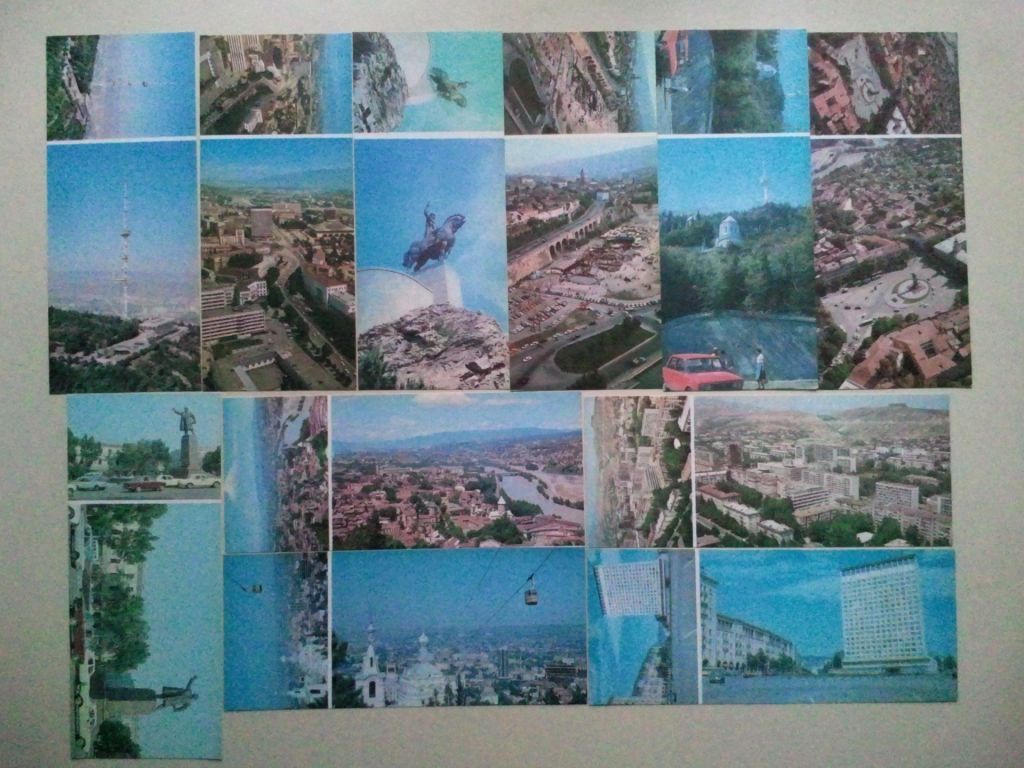 Набор открыток. Тбилиси. თბილისი. 11 шт    (длинные). - фото фото фото 1