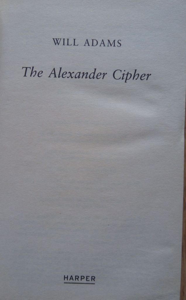 Alexander Cipher The Will Adams English на Английском книга - фото фото фото 3