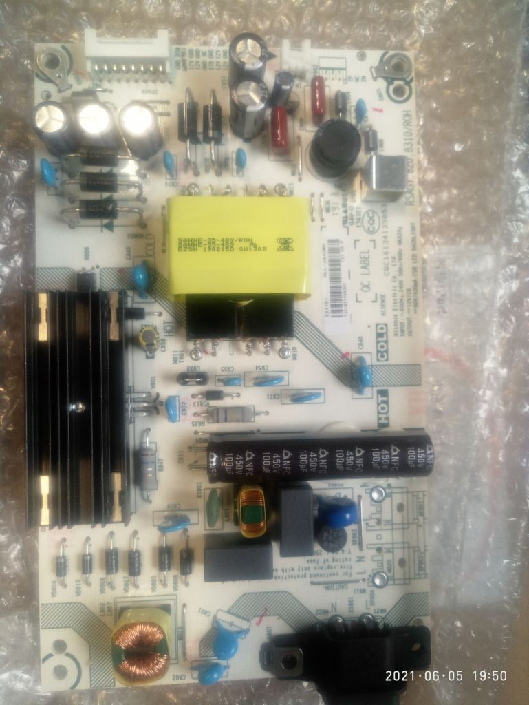 Power board RSAG7.820.8310/ROH  HISENSE 43A6130 - фото фото фото 0