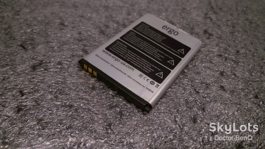 Аккумулятор Ergo F240 pulse 1400mAh - фото фото фото 1