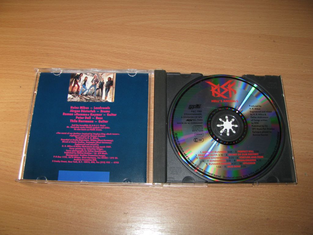 RISK - Hell's Animals  (1989 Steamhammer 1st press) - фото фото фото 1