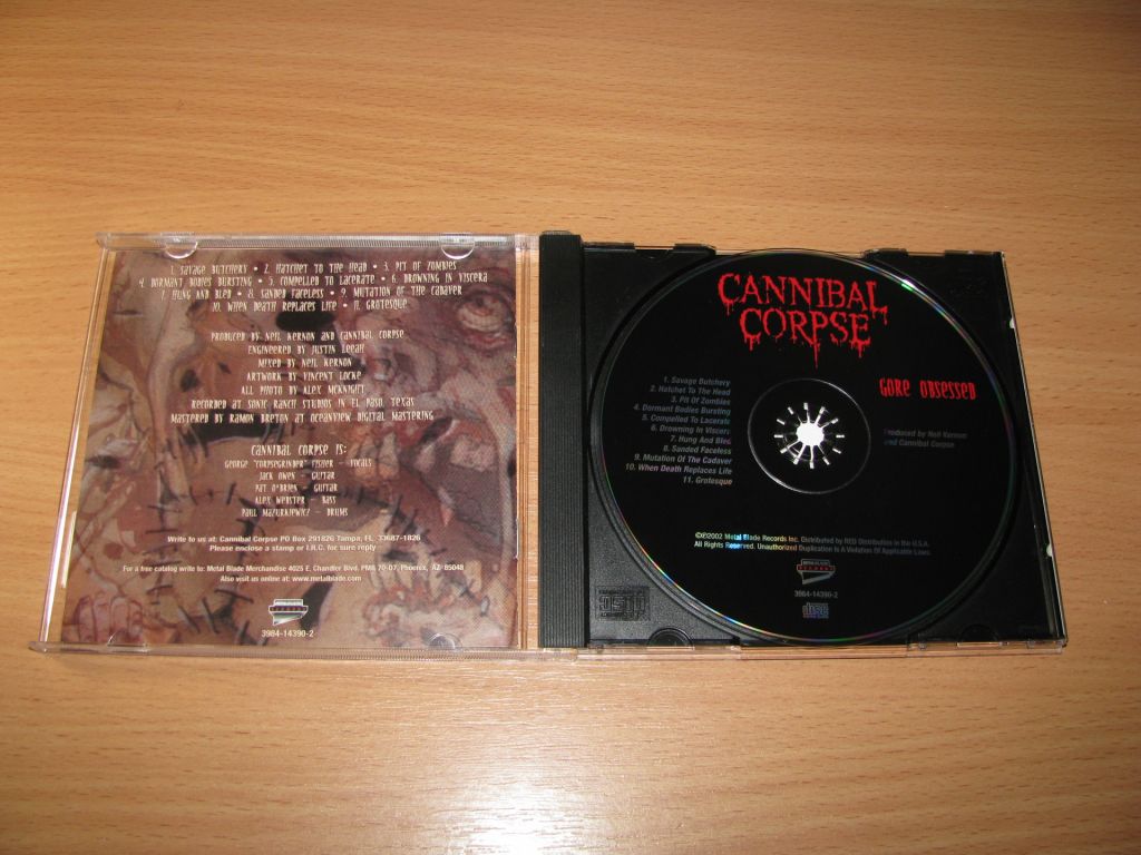 CANNIBAL CORPSE - Gore Obsessed    (2002 Metal Blade USA) - фото фото фото 1