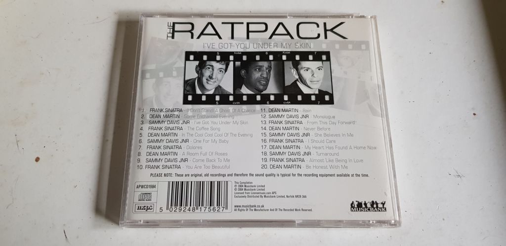 The Ratpack I've Got You Under My Skin CD фірмовий - фото фото фото 1