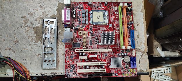 Мат. плата MSI 945GCM5 V2 LGA775 i945GC PCI-E+SVGA+GbLAN SATA MicroATX 2DDR2 № 240104103 - фото фото фото 0