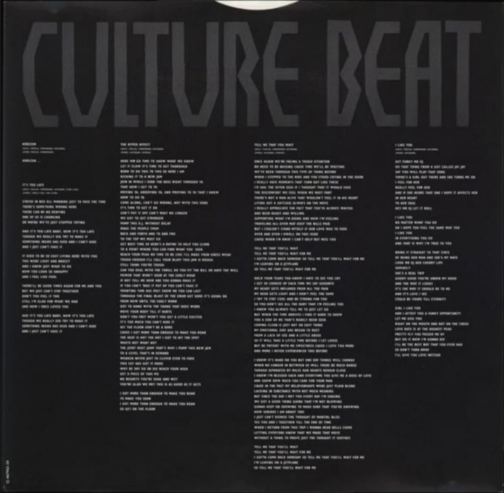 Culture Beat - Horizon - 1991.   (LP). 12. Vinyl. Пластинка. Holland. - фото фото фото 2