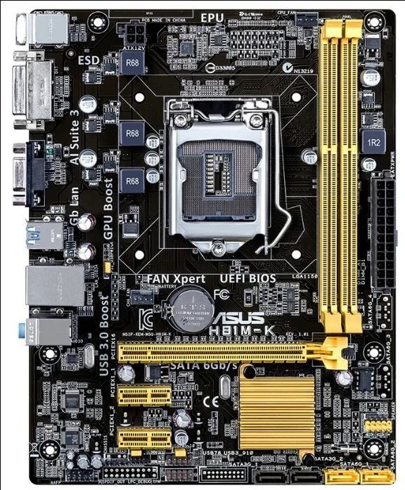 Asus H81M-K с VGA/DVI - фото фото фото 0