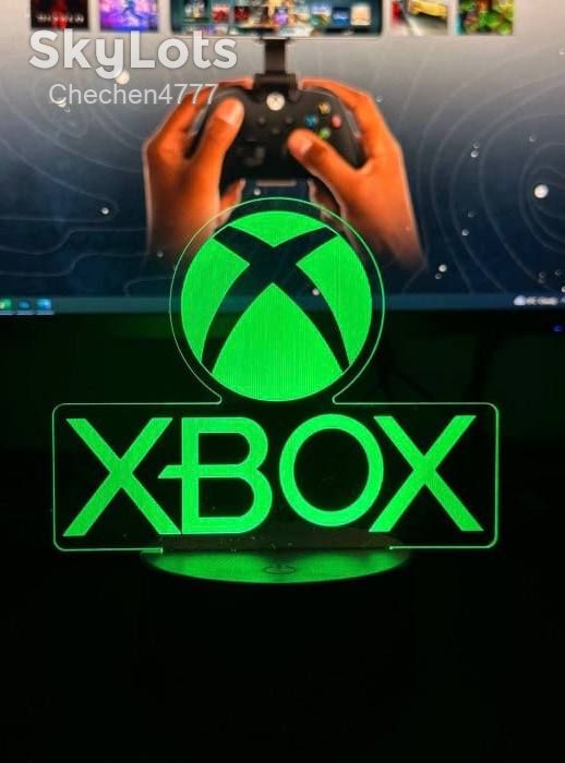 Настільний світильник із 3D-логотипом «XBOX» - фото фото фото 0