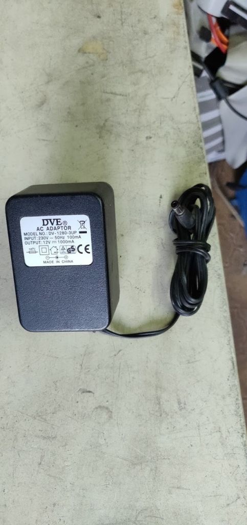 Блок питания БП DVE DV-1280-3UP 12V 1A № 203007 - фото фото фото 0