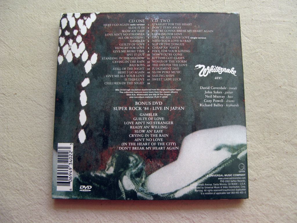 CDLP Deep Purple Family. Whitesnake. Here I Go Again. 2CD+DVD. 2002. - фото фото фото 10