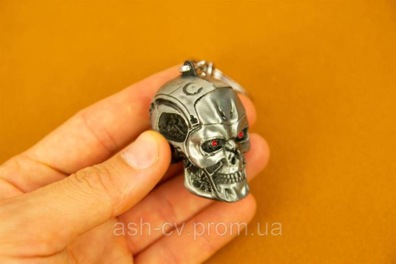 Брелок, на ключі, Термінатор, Terminator, голова, металева - фото фото фото 5