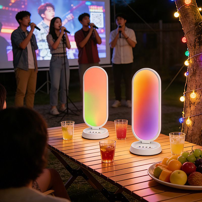 Настільна RGB LED-лампа MJ52 з регулюванням яскравості та температури світла 38 Вт + пульт - фото фото фото 1