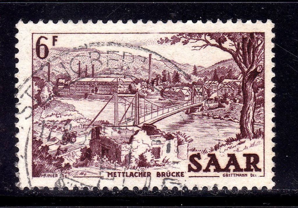 СААР / SAAR  1952 г  гаш . - архитектура - фото фото фото 0