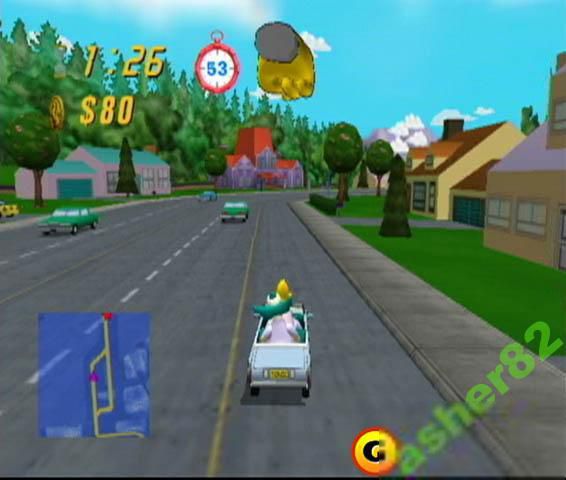Игра на Nintendo Gamecube "The Simpsons Road Rage"        (PAL) - фото фото фото 6