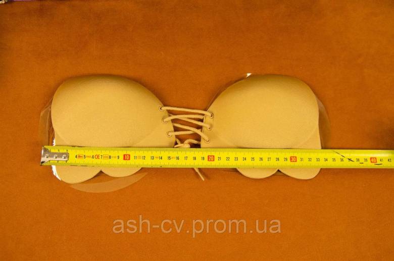 Бюстгальтер, без бретельок, Push-Up, BRA, Beige, Size B - фото фото фото 3