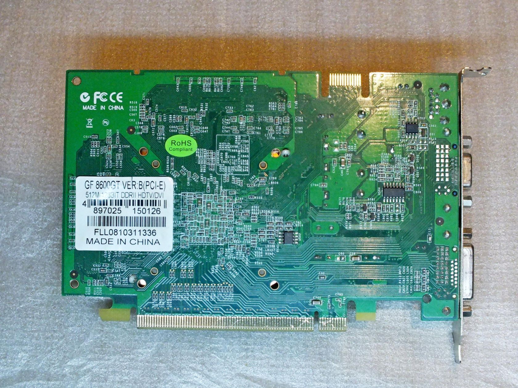 Nvidia Forsa GF 8600GT PCI-E 512MB DDR2 VGA , DVI, S-Video - фото фото фото 2