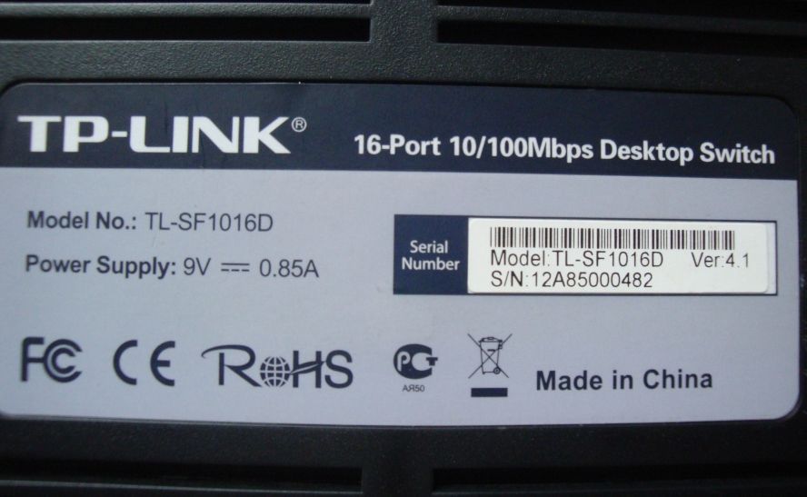 Свитч 16 портов TP-Link TL-SF1016D    (Комутатор). - фото фото фото 1
