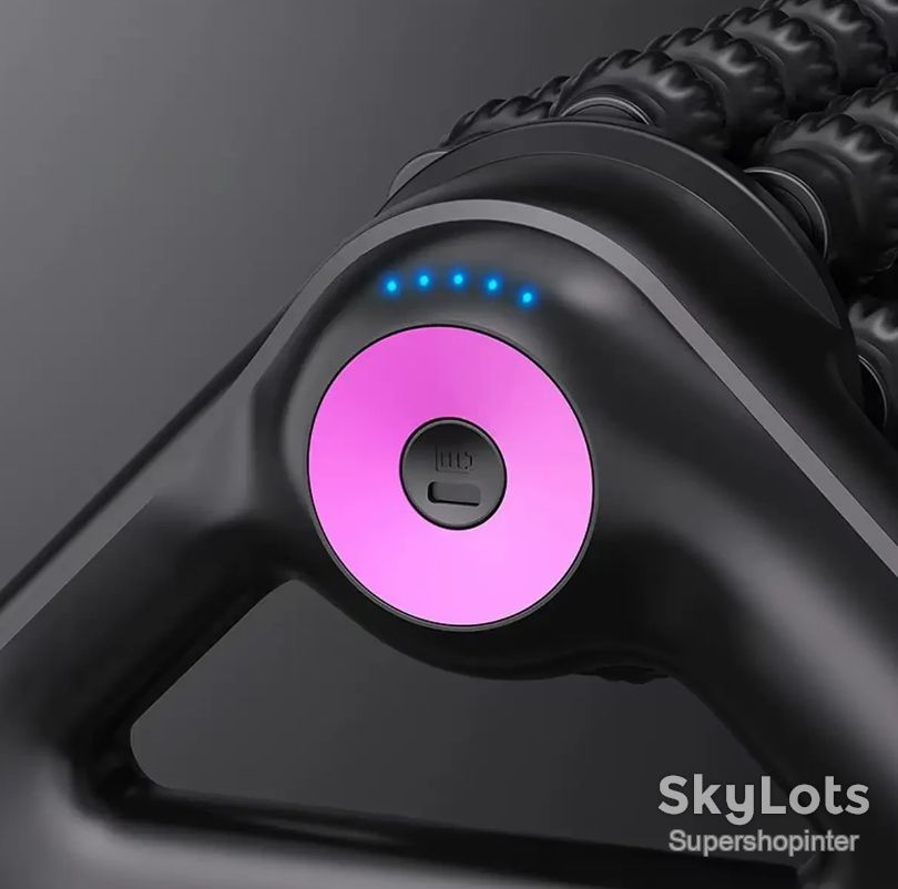 Роликовый массажер, USB, 1800мАч, SL-525, Черный / Антицеллюлитный массажер / Вибромассажер для тела / Массажный ролик - фото фото фото 7